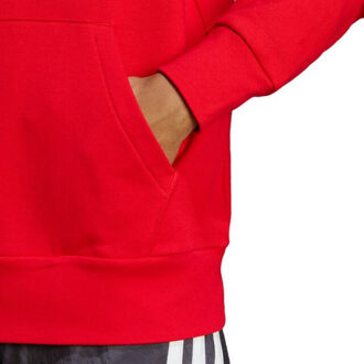 adidas Heren essentials groot logo french terry hoodie - maat M Rood