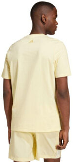 adidas Heren essentials groot logo single jersey t-shirt Geel - XL