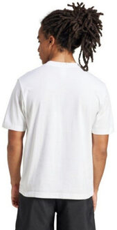 adidas Heren essentials klein logo single jersey t-shirt Wit - XL