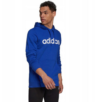 adidas Heren essentials linear logo hoodie Blauw - S