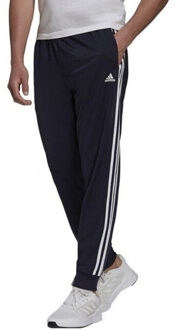 adidas Heren essentials primegreen 3 strepen warm up joggingbroek - maat S Blauw