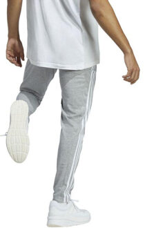 adidas Heren essentials single jersey 3 strepen open hem tapered joggingbroek Grijs - XXL / XXXL