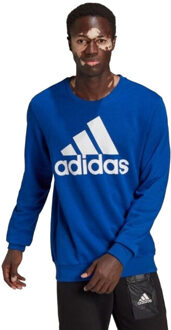 adidas Heren essentials sweatshirt met groot logo - maat S Blauw