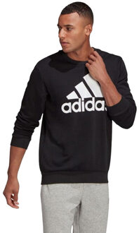 adidas Heren essentials sweatshirt met groot logo Zwart - XL