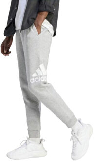 adidas Heren fleece joggingbroek groot logo Grijs - XS