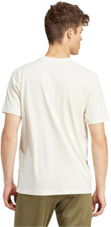 adidas Heren groeibadge grafisch t-shirt Beige - M