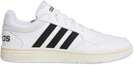 adidas Heren hoops 3.0 classic suede paneel laag sportschoenen - maat 43 Wit