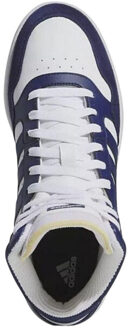 adidas Heren hoops 3.0 ecologisch leren mid cut trainers Wit - 42