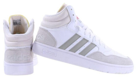 adidas Heren hoops 3.0 ecologisch leren mid cut trainers Wit - 43