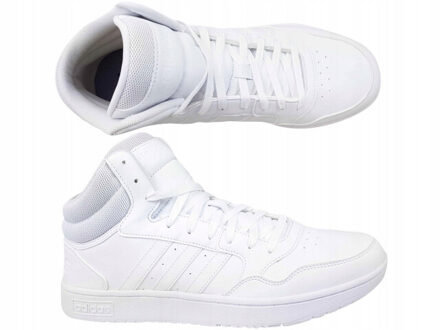 adidas Heren hoops 3.0 mid cut trainers Wit - 40