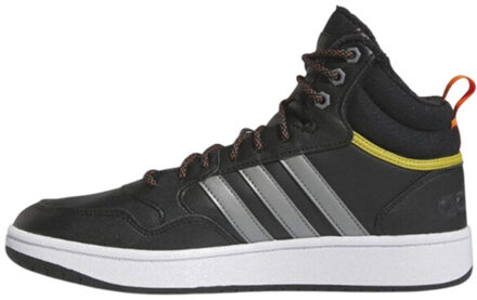 adidas Heren hoops leren trainers Zwart - 45