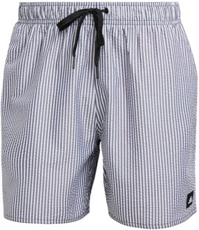 adidas Heren klassiek gestreepte zwemshort Grijs - S