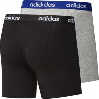 adidas Heren linear boxershorts (set van 2) - maat M Zwart