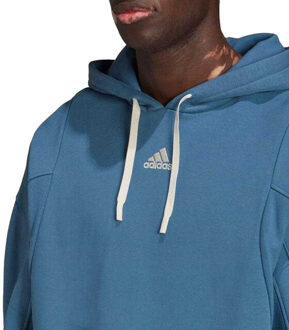 adidas Heren logo pullover hoodie Blauw