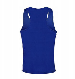 adidas Heren logoboksvest Blauw - XS