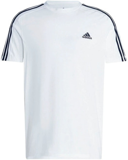 adidas Heren M 3S SJ T Shirt Adidas , White , Heren - 2Xl,Xl,L,M,S,Xs