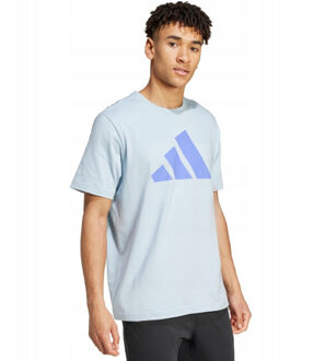 adidas Heren pwr 3 grafisch t-shirt - maat L Blauw