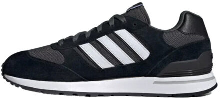 adidas Heren run 80s leren trainers Zwart - 43,5