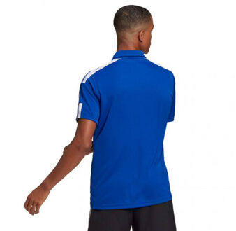 adidas Heren squadra 21 poloshirt - maat M Blauw
