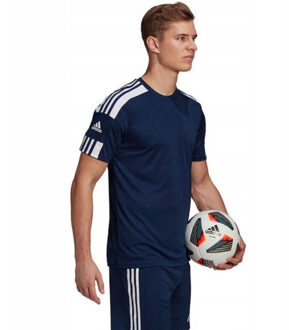 adidas Heren squadra 21 trui met korte mouwen - maat M Blauw