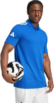 adidas Heren squadra 25 wedstrijdpoloshirt - maat M Blauw