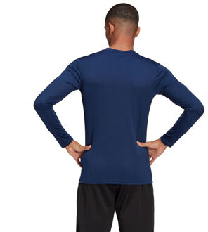 adidas Heren team base trui met lange mouwen Blauw - XL
