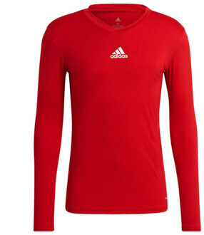 adidas Heren team base trui met lange mouwen Rood - S