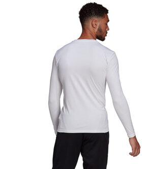 adidas Heren team base trui met lange mouwen Wit - S