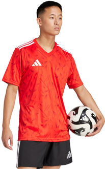 adidas Heren team icoon 25 geometrisch patroon t-shirt Rood - M