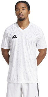 adidas Heren team icoon 25 geometrisch patroon t-shirt Wit - L