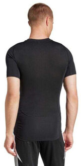 adidas Heren tech-fit t-shirt met korte mouwen - maat S Zwart