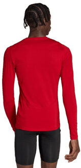 adidas Heren techfit aeroready base layer top met lange mouwen - maat XL Rood