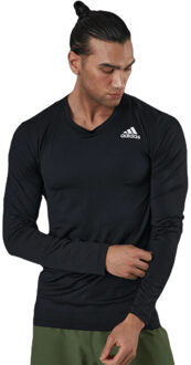 adidas Heren techfit compressie top met lange mouwen - maat XXL / XXXL Zwart