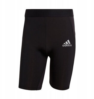 adidas Heren techfit korte broek - maat S Zwart