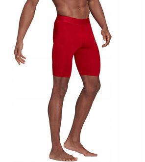 adidas Heren techfit korte broek Rood - S