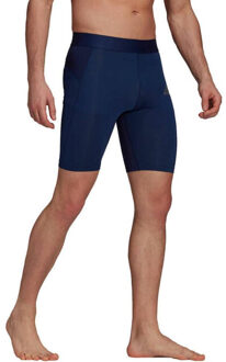 adidas Heren techfit strakke sweat shorts Blauw