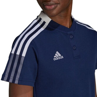 adidas Heren tiro 21 poloshirt - maat S Blauw