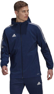 adidas Heren tiro 21 windjack track jacket - maat S Blauw