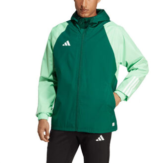 adidas Heren tiro 23 competition all weather jacket - maat S Groen