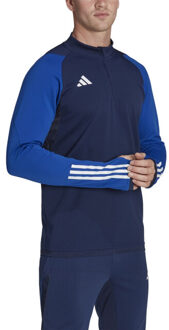 adidas Heren tiro 23 competition quarter zip training sweatshirt - maat XL Blauw