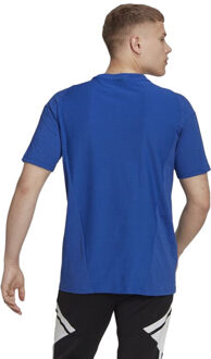adidas Heren tiro 23 wedstrijd-t-shirt Blauw - S