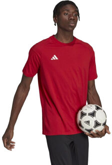 adidas Heren tiro 23 wedstrijd-t-shirt - maat M Rood
