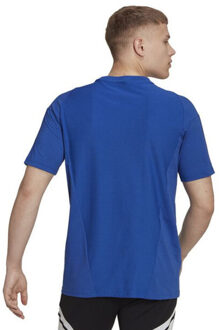 adidas Heren tiro 23 wedstrijd-t-shirt - maat S Blauw