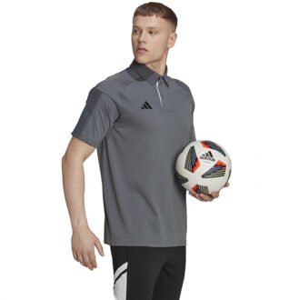 adidas Heren tiro 23 wedstrijdpoloshirt - maat M Grijs