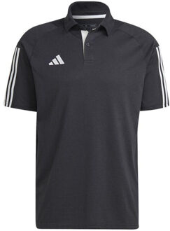 adidas Heren tiro 23 wedstrijdpoloshirt Zwart - XS