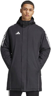 adidas Heren tiro 24 stadion parka jas - maat S Zwart