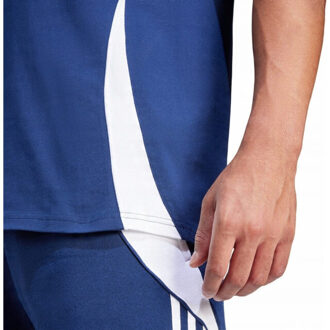 adidas Heren tiro 24 sweat t-shirt Blauw - XXL / XXXL