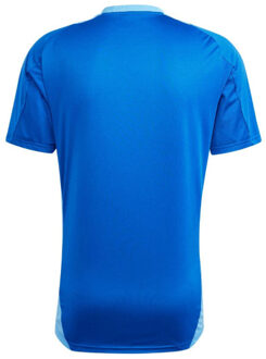 adidas Heren tiro 24 wedstrijd-t-shirt - maat S Blauw