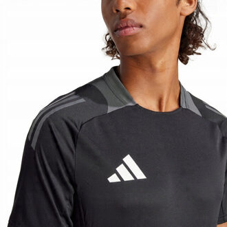 adidas Heren tiro 24 wedstrijd-t-shirt - maat S Zwart