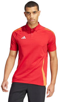 adidas Heren tiro 24 wedstrijdpoloshirt - maat L Rood